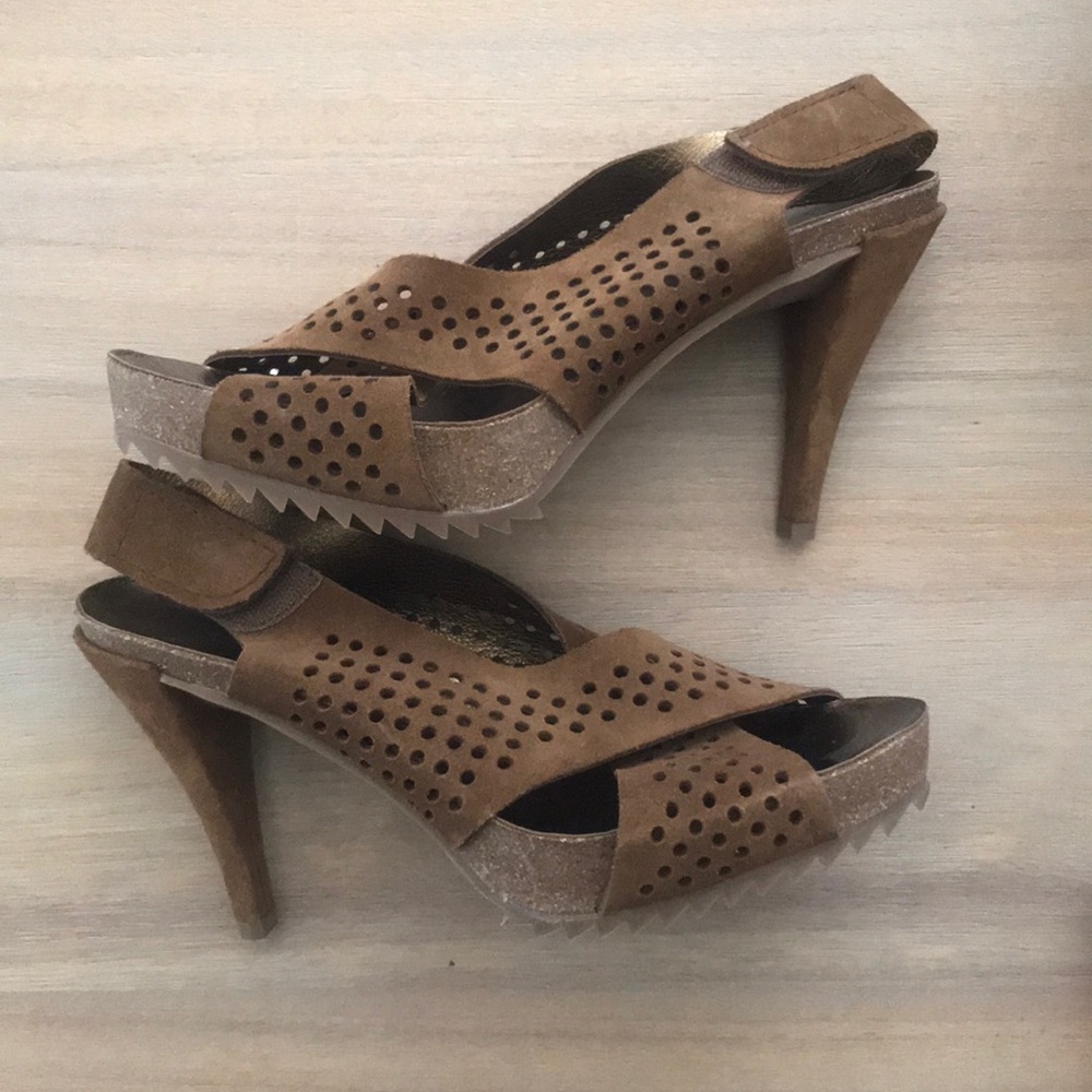 Pedro Garcia brown suede high heel size 41